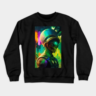 Abstract Another World Alien Crewneck Sweatshirt